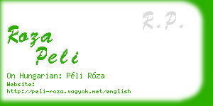 roza peli business card