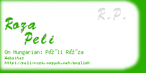 roza peli business card